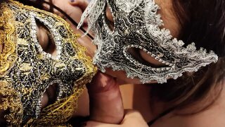 Their virginal lips eagerly await unbridled debauchery; massive spurt in