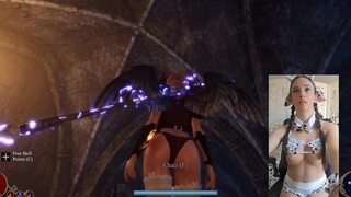 ????Cute Cow Girl Plays Sexy Succubus Game ???? Time To Milk The Enemy And Claim My Prize ??????