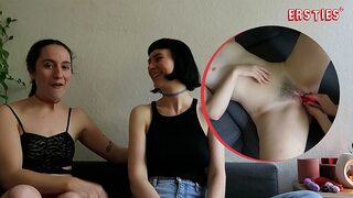 Berlin babes lick each other's pussies as they play with