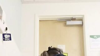 Blowjob ATM on break, satisfying the patient's craving