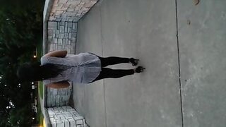 'Raunchy Red-Haired Vixen Exposes her Public Assets for All to