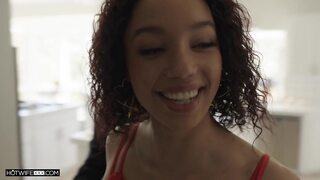 HOTWIFE XXX - Husband Loves To Watch Ebony Hotwife Become a Slut With a New Cock