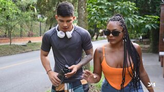 I give my friend's mom cum inside her mouth -