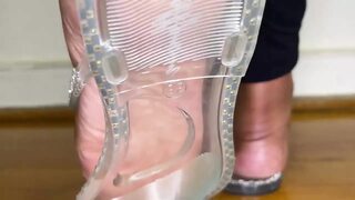 Stepmom Teases With Her Flip Flops