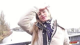 GERMAN SCOUT - Blonde Tall Girl Julia Maze Tempts Cheater