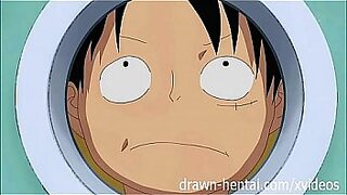 One Piece Hentai - Boa ravages Luffy