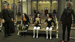 Catholics Get Rough With Naughty😈 Nuns In 3D HentaiPorn