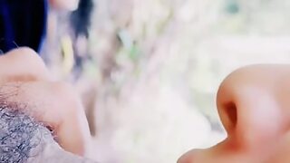 A hottest girl was fucking with her boyfriend in jungle