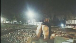 Compiled sex on the streets in public caught peeping unknown