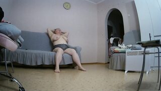 Girlfriend masturbates in front of the camera for fans