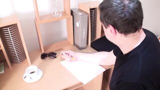 Punishment for jerking while staring at her feet