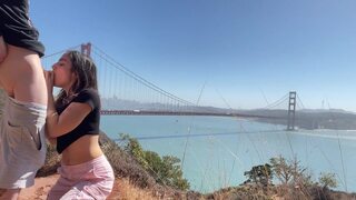 Public exhibitionist breeding san francisco golden gate bridge