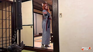 Passionate Fucking with Busty Gorgeous Kitsune in Japanese Onsen - Sweetie Fox