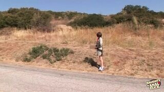 Sweet girl entices final client with tight, sweet bum stretched