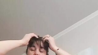 Mom giving her naughty😈 stepson an impromptu dick🍆-hardening cleaning lesson,