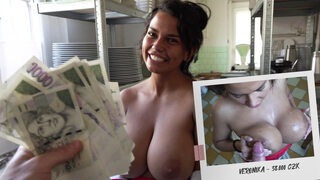 Mammoth bosom and gargantuan clitoris await on Prague's sleazy streets