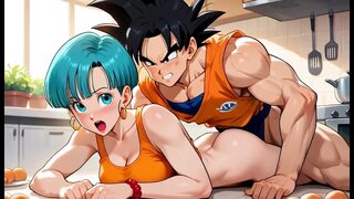 Dragon Ball Z Goku & Horny Bulma Having Sex! Anime Hentai Moaning