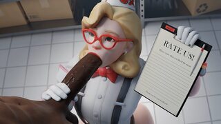 Dirty duo devours enormous erection eager throats ravished