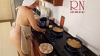 Blowjob buffet: Naked housewife Regina Noir serves up saucy treats,