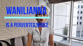 Fetish nurse in bondage. Wanilianna starring as a perverted, fetish nurse with erected nipples and her tits in hard
