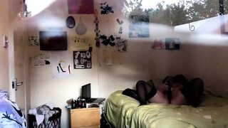 Lucky lodger comes home early to find the house wife