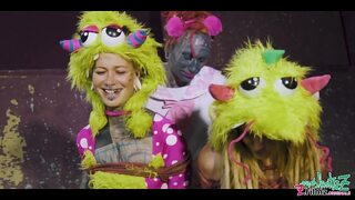 Anuskatzz tied up by Lily Lu with rope bunny -