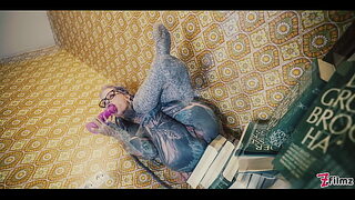 ANAL gapes and PISS on books and TOYS