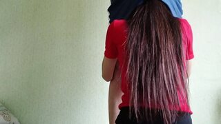 My Shy Neighbor Climbed Under My Skirt Without Asking, but I Liked It