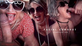 Stunning Mature Slut Draining Balls - Facial Cumshot - Hot
