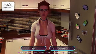 College Kings 2 #18 - Busty Redhead Offers a Seductive