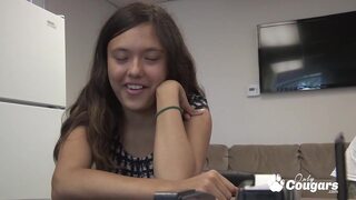 Mia Grand Shoots Her First Porn Scene