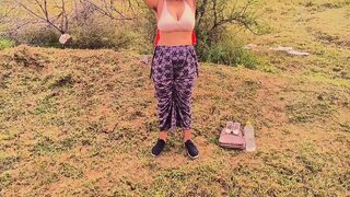 Village Indian aunty Fucked at field by his nephew Hot Desi HD Sex video