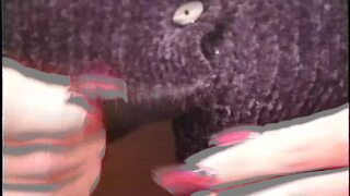 Foxy babe devours massive dildo before getting savagely banged by