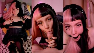 Woman humiliated, gagged, brutalized, cum-covered facial assault