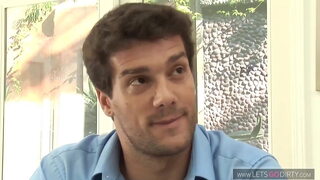 Blonde wife shared with buddy at gangbang party