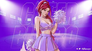 Exploring my naughty😈 cheerleaders' oral😜 fixation on giant cocks in