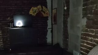 Deep Cheating with a Huge Dildo in Doggy Style