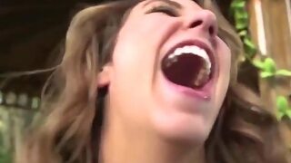 Beautiful bounce Layla London, Tyler Steel skinny creampie blowjob (London