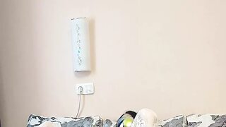 Wife in white stockings gets fucked in front of her