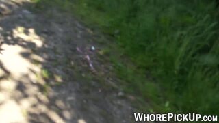 Horny prostitute begging for this big cock to fuck her