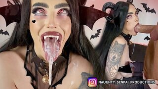 Suck😜-Cubus Extended Cut: Gothic Beauty Blows & Gets Fucked, Including