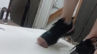 Juicy Penis🌭 Crushed Underfoot For Thrilling Release