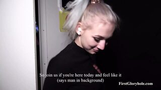 18 Year Old Nightmare & Mollylee - Gloryhole Before Gangbang