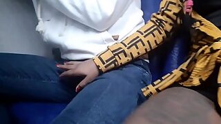 Public inside the bus