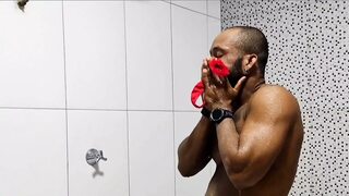 I snared my mate red-handed sniffing my knickers, satisfied his