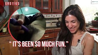 Magena's Steamy Stint Downstairs: Fingering👉 Her Furry Twat Amidst Hotel