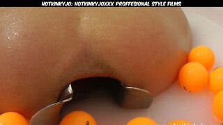 Ping-pong Balls Fun Bath and Xo Speculum Anal Movie by