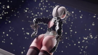 Big Ass🍑 Fuck Session with Young Studs - Nier: Automata