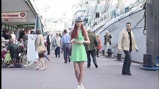 Blonde teen ravaged in tall grass, her curvy ass🍑 begging