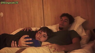 Watching a movie with my stepfather and I accidentally swallowed